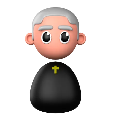 Priest  3D Icon