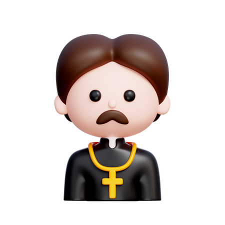 Priest  3D Icon