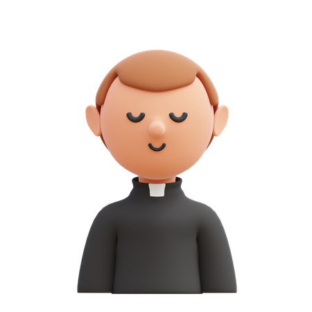 Priest 3D Illustration