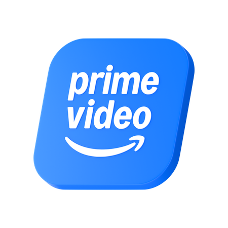 Prime Video Logo  3D Icon