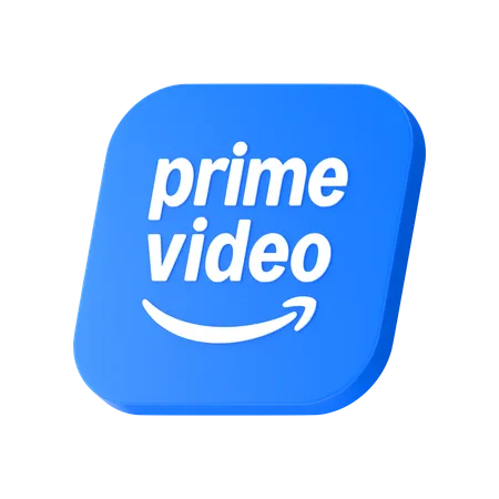 Prime Video Logo  3D Icon