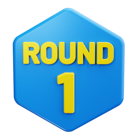 Primeiro round  3D Icon