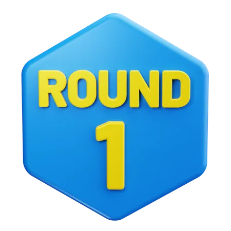 Primeiro round  3D Icon