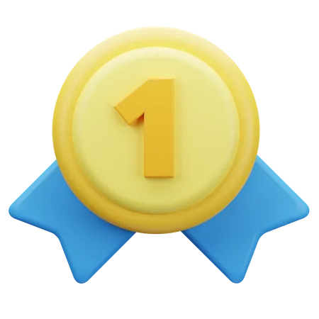 Primeira medalha  3D Icon
