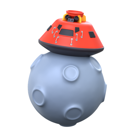 Primer hombre en la luna  3D Icon