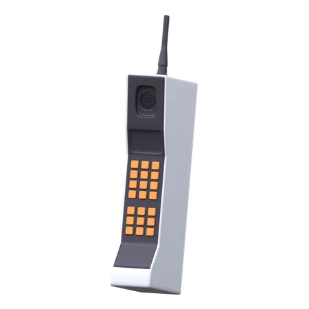 Primer teléfono móvil  3D Icon