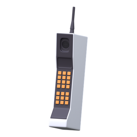 Primer teléfono móvil  3D Icon