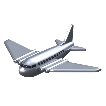 Primer Vuelo En Avion Comercial Ilustracion De Momento Iconico 3 D 3D Icon