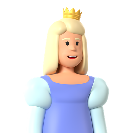 Princesa  3D Icon