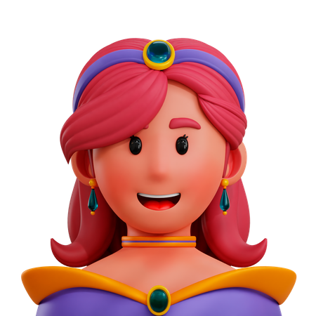 Princesa  3D Icon