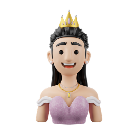 Princess  3D Icon