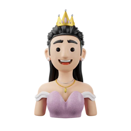 Princess  3D Icon