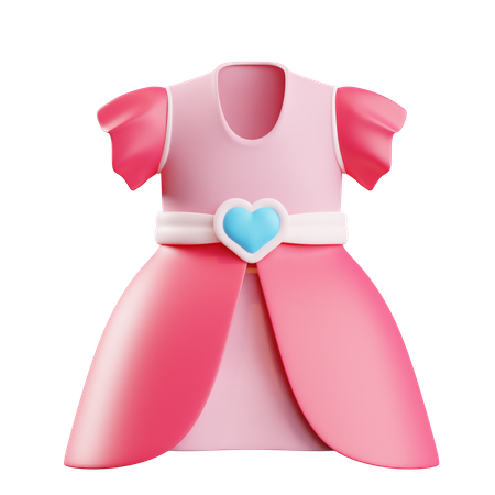 Princess Dress 3D Illustration