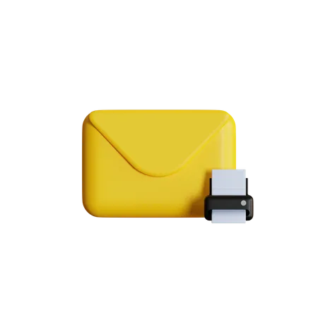 Print Mail  3D Icon