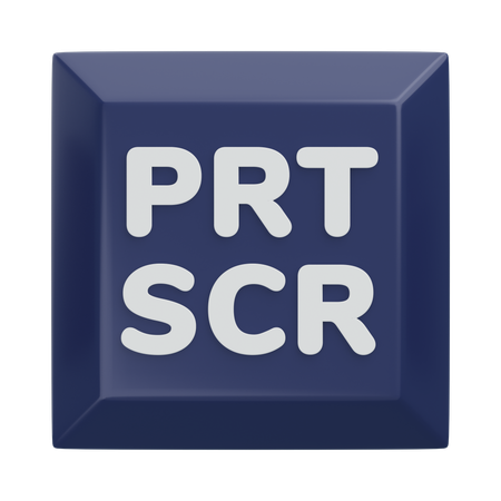 Print Screen Keyboard Key 3D Icon