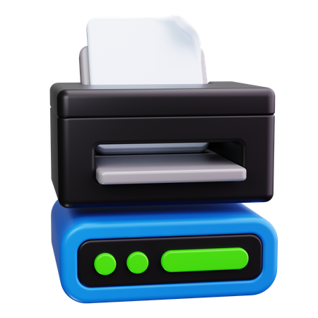 Print Server  3D Icon