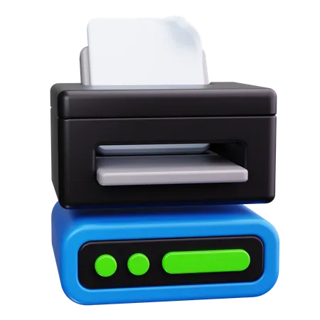 Print Server  3D Icon