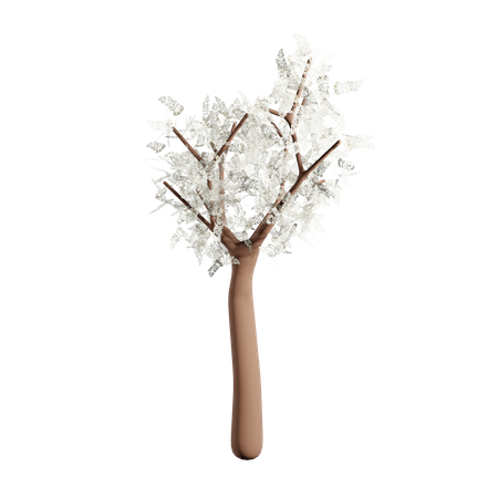 Buisson blanc de printemps  3D Icon