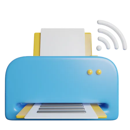 Printer Device Paper 3D Icon