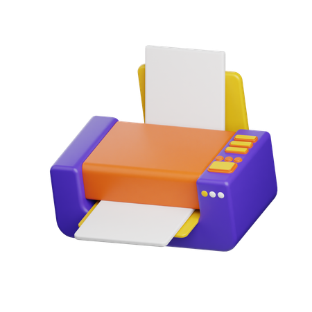 인쇄기  3D Icon