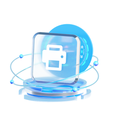 Printer  3D Icon