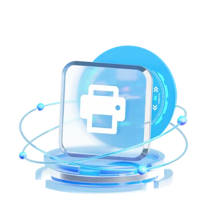 Printer  3D Icon