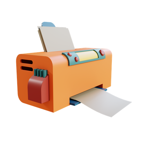 Printer  3D Illustration