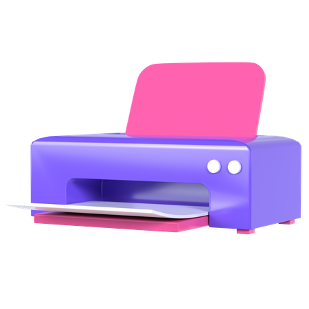 Printer  3D Illustration