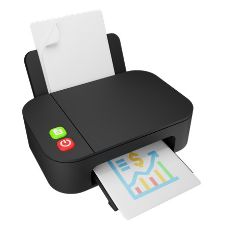 Printer  3D Illustration