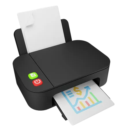 Printer  3D Illustration