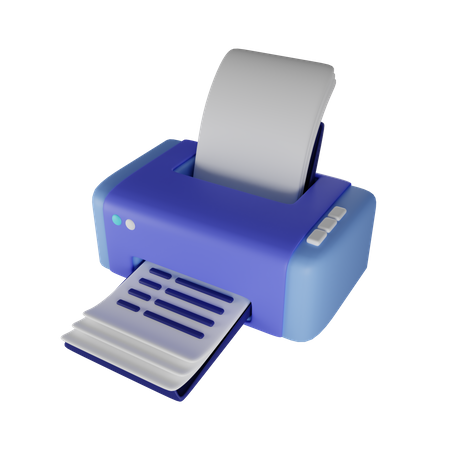 Printer  3D Illustration