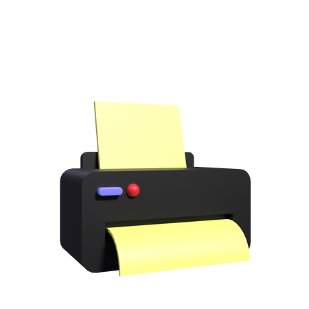 Printer  3D Illustration