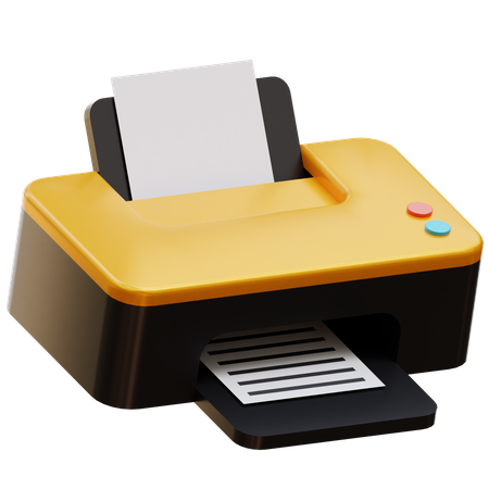 Printer  3D Illustration