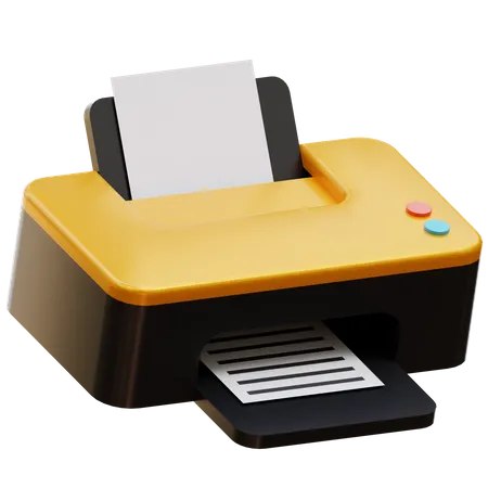 Printer  3D Illustration