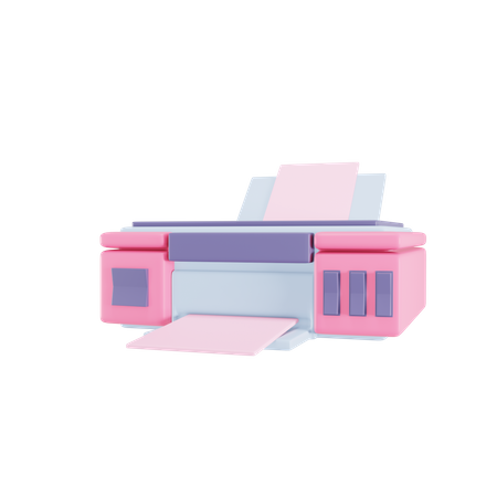 Printer  3D Illustration