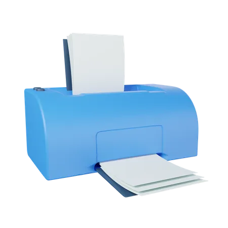 Printer  3D Illustration