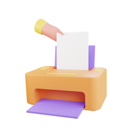 Printer  3D Illustration