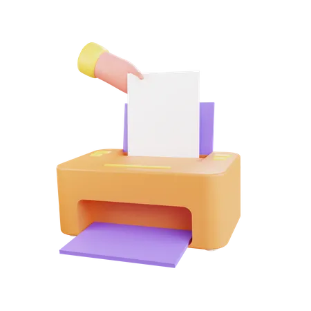 Printer  3D Illustration