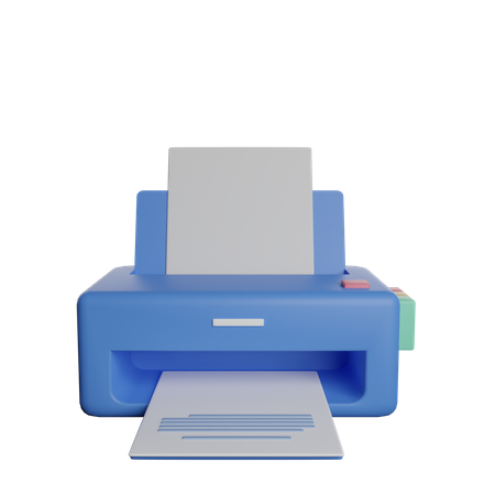 Printer  3D Illustration