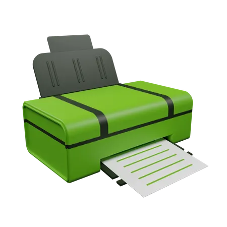 Printer Icon 3 D Render Isolated 3D Illustration