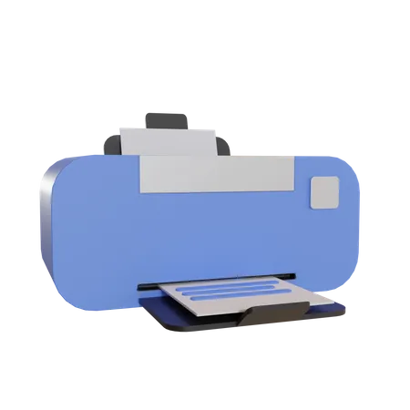 Printer  3D Illustration