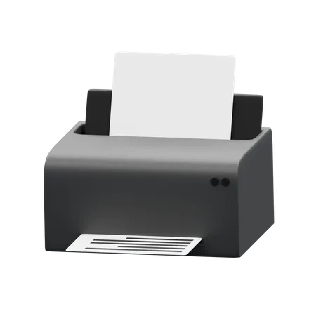 3 D Object Rendering Of Printer Icon Isolated 3D Illustration