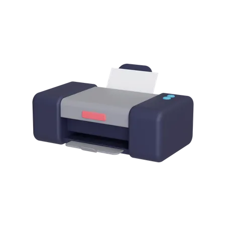 Printer Icon Concept 3D Illustration