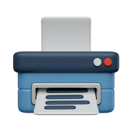 3 D Render Illustration Printer With Documents 3D Icon