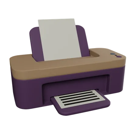 3 D Printer Illustration 3D Icon