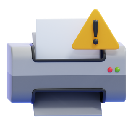 Printer Error  3D Icon