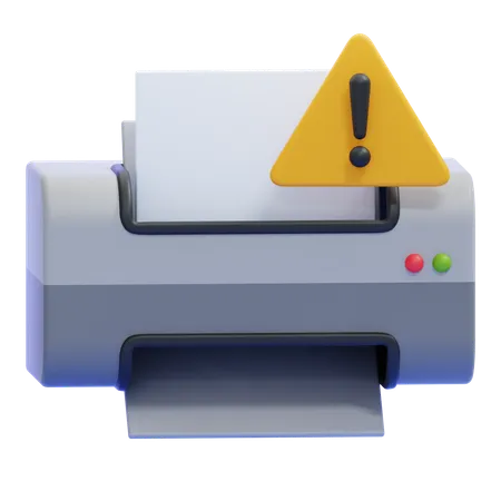 Printer Error  3D Icon