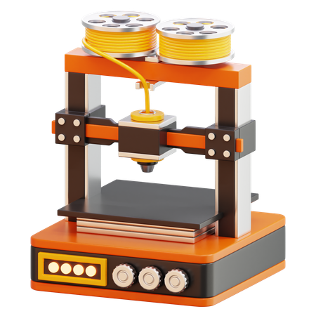 Printer Machine  3D Icon
