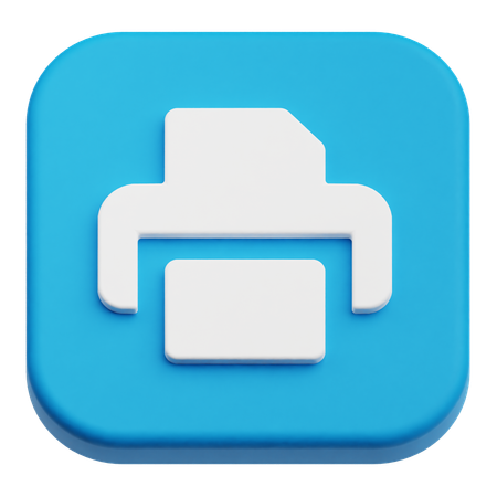 Printer Machine  3D Icon