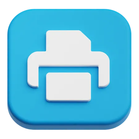 Printer Machine  3D Icon